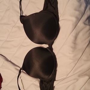Pink Victoria Secret 34C black T shirt bra